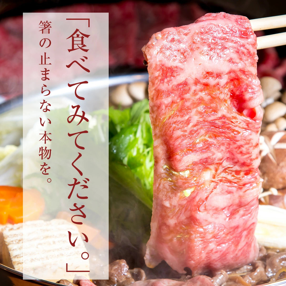 松阪牛リブロースすきやき用 500ｇ｜桐箱入り・冷蔵発送